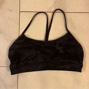 Lululemon Black Camouflage Sports Bra